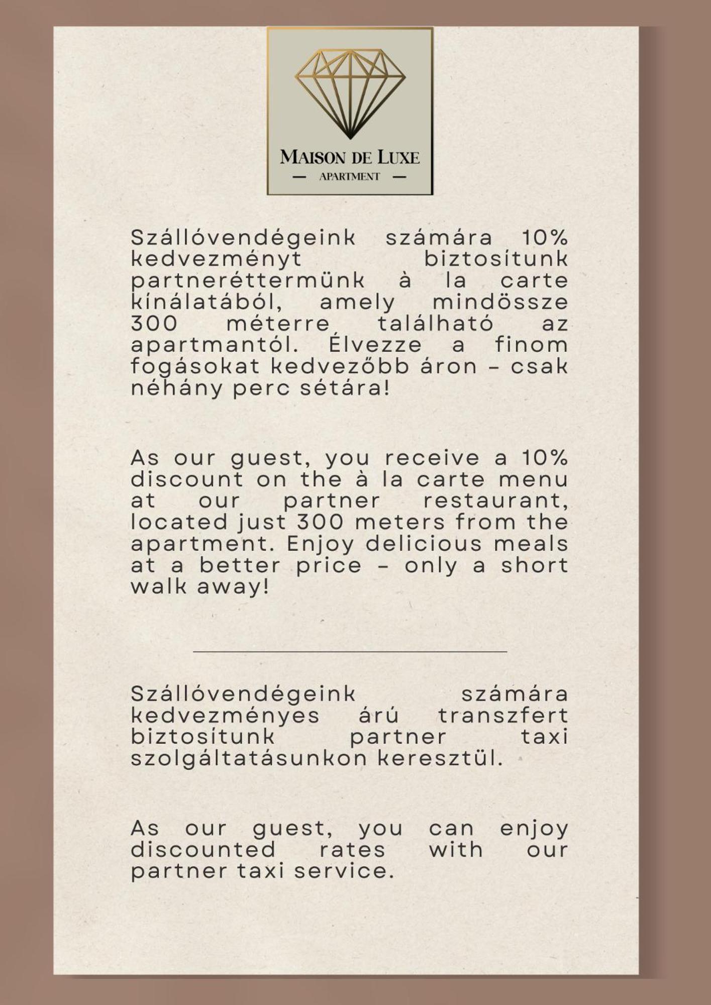 Maison De Luxe Szeged Kültér fotó